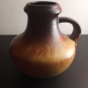 RARE VTG 1960s Signed Scheurich-Keramik Germany Fat Lava Glaze 8" Pitcher